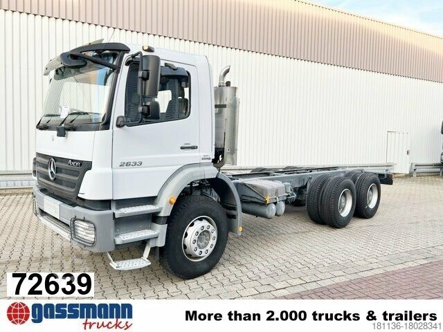 Truck chassis Mercedes-Benz Axor 2633 K 6x4 RHD