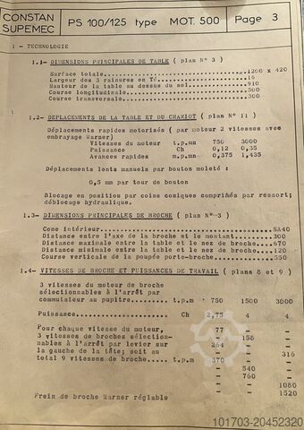 Bohr-/Koordinatenbohrmaschine Constant Supemec P65