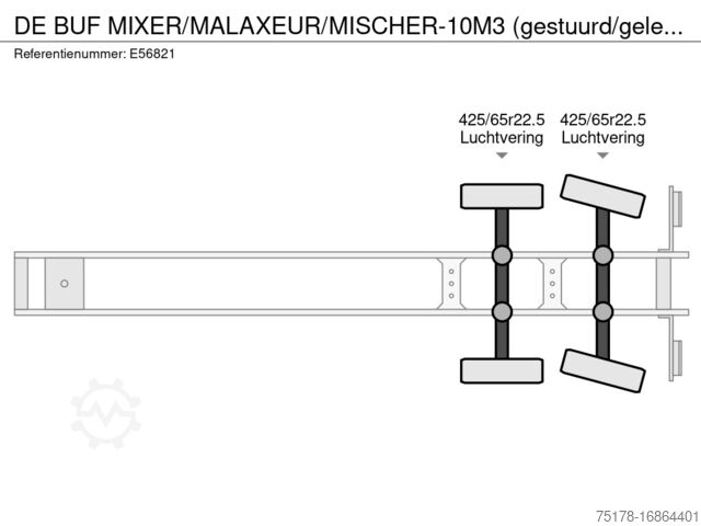 Mixer DE BUF MIXER/MALAXEUR/MISCHER-10M3 (gestuurd/gelenkt/d...