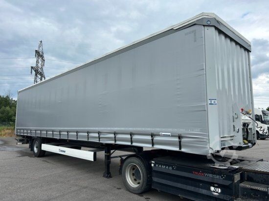 Auflieger mit Pritsche & Plane KRONE 1-ACHS AUFLIEGER, HECKABSTüTZUNG XL ZERTIFIKAT, EDSCHA-VERDECK,