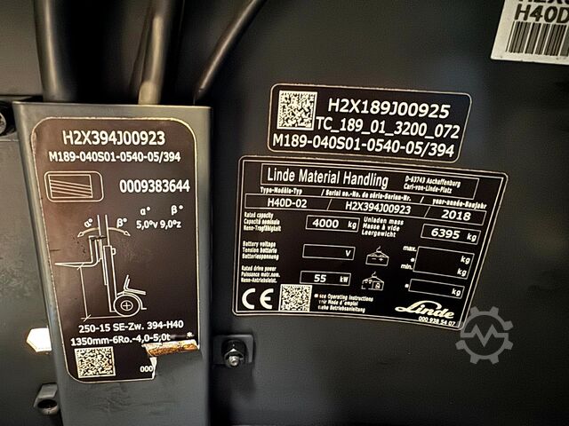 Front loader forklift Linde H40D [ID: 27]