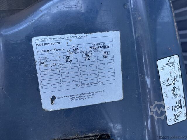 Elektro 3 Rad-Stapler Toyota 8FBE15T