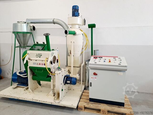 Recycling of reinforced textile products ADLER A6-RM2 80 kg/h 22 kW for tarpaulins, banners, rubber hoses