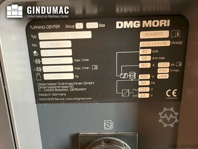 Dreh-Fräszentrum DMG MORI CLX 450 TC