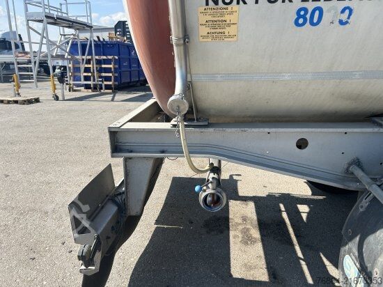Tanker semitrailer MENCI LEBENSMITTELTANK ISOLIERT, 3 KAMMERN, 34000L LIFTACHSE,   BPW-ACHSEN,