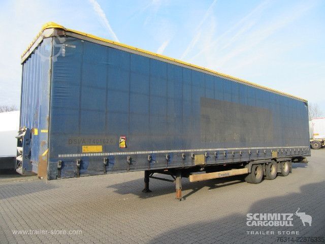 Auflieger mit Pritsche & Plane Krone Curtainsider Mega