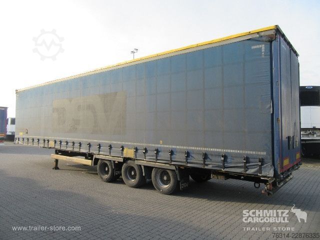 Auflieger mit Pritsche & Plane Krone Curtainsider Mega