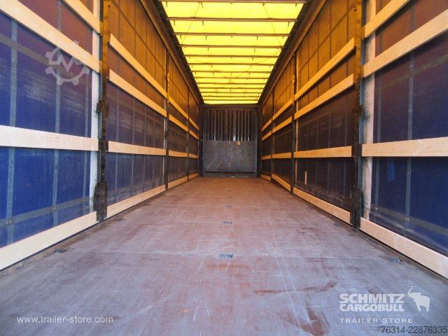 Auflieger mit Pritsche & Plane Krone Curtainsider Mega