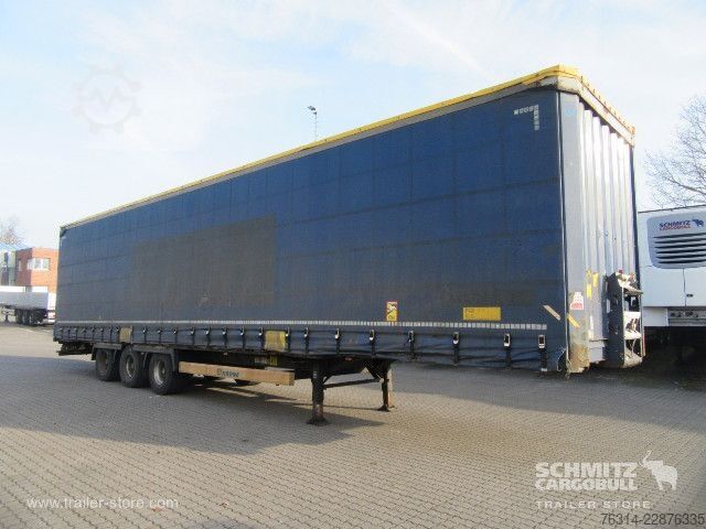 Auflieger mit Pritsche & Plane Krone Curtainsider Mega