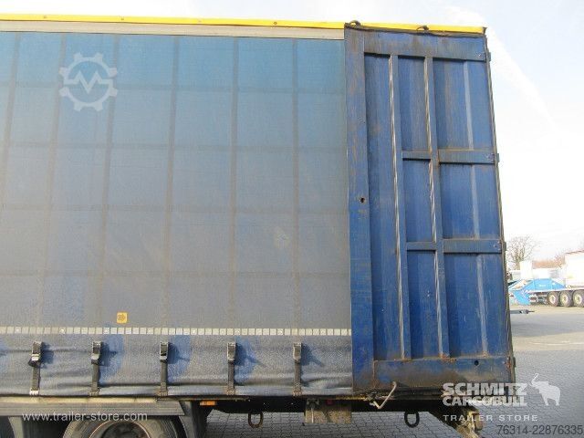 Auflieger mit Pritsche & Plane Krone Curtainsider Mega