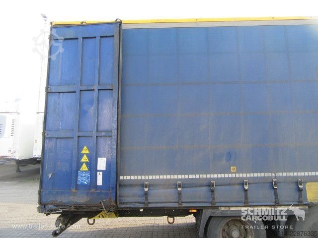 Auflieger mit Pritsche & Plane Krone Curtainsider Mega