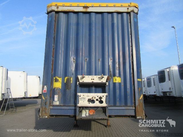 Auflieger mit Pritsche & Plane Krone Curtainsider Mega