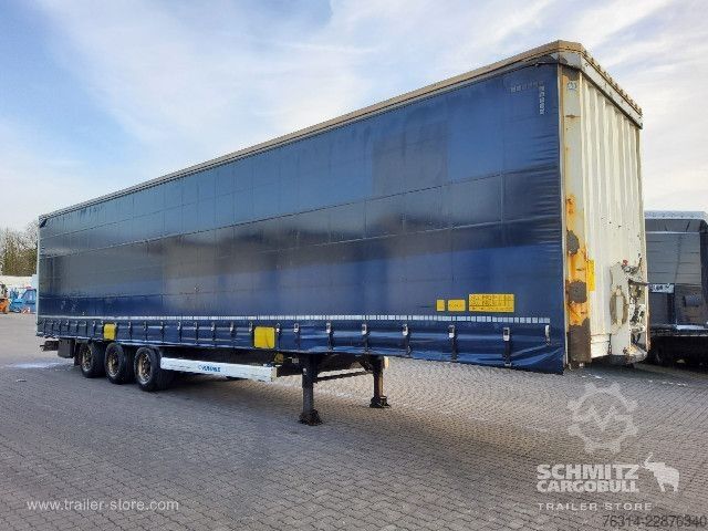 Auflieger mit Pritsche & Plane Krone Curtainsider Mega