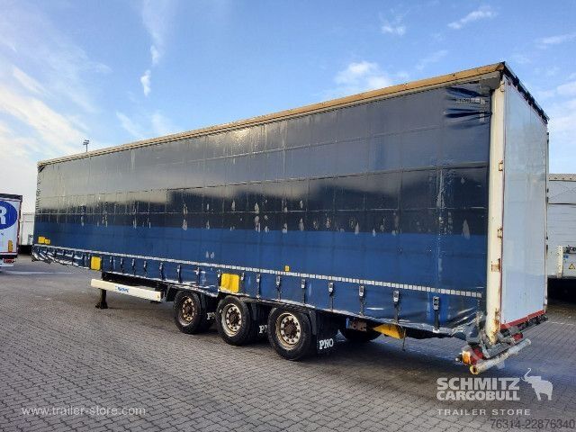 Auflieger mit Pritsche & Plane Krone Curtainsider Mega
