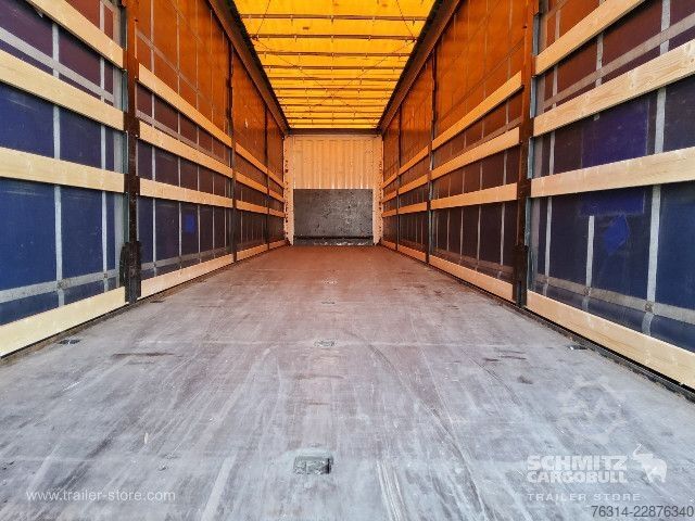 Auflieger mit Pritsche & Plane Krone Curtainsider Mega