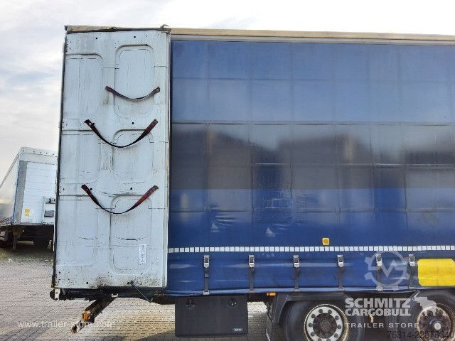 Auflieger mit Pritsche & Plane Krone Curtainsider Mega