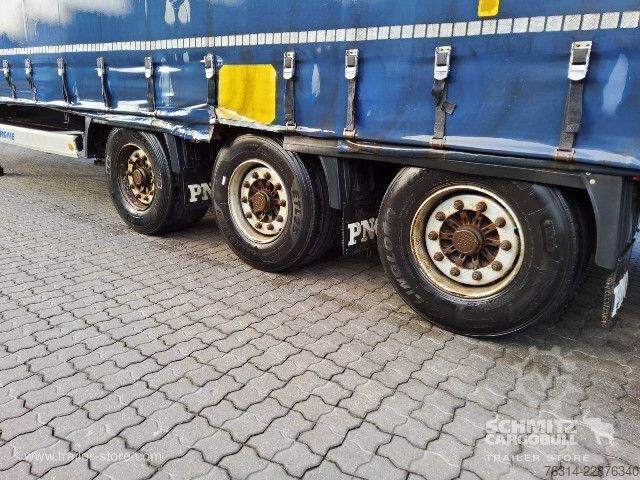 Auflieger mit Pritsche & Plane Krone Curtainsider Mega