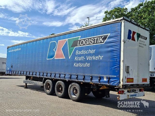 Auflieger mit Pritsche & Plane Krone Curtainsider Standard Getränke