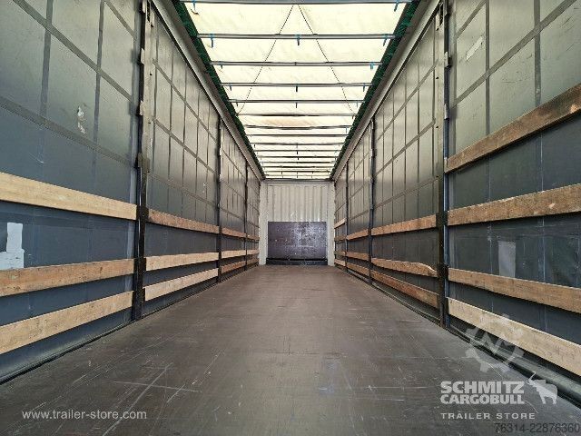 Auflieger mit Pritsche & Plane Krone Curtainsider Mega
