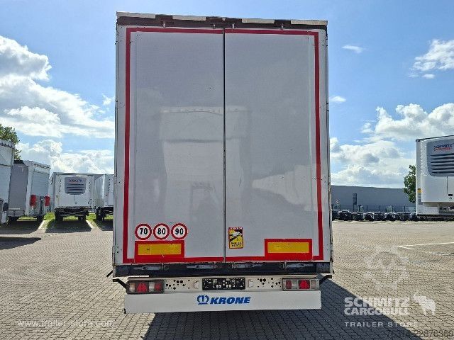 Auflieger mit Pritsche & Plane Krone Curtainsider Mega