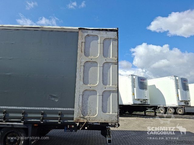 Auflieger mit Pritsche & Plane Krone Curtainsider Mega