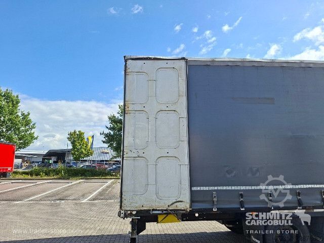 Auflieger mit Pritsche & Plane Krone Curtainsider Mega