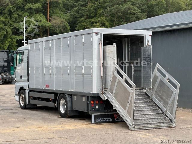 Viehtransporter LKW MAN TGX 18.400 Retarder Voll/Luft KA-BA 1.Stock ALU