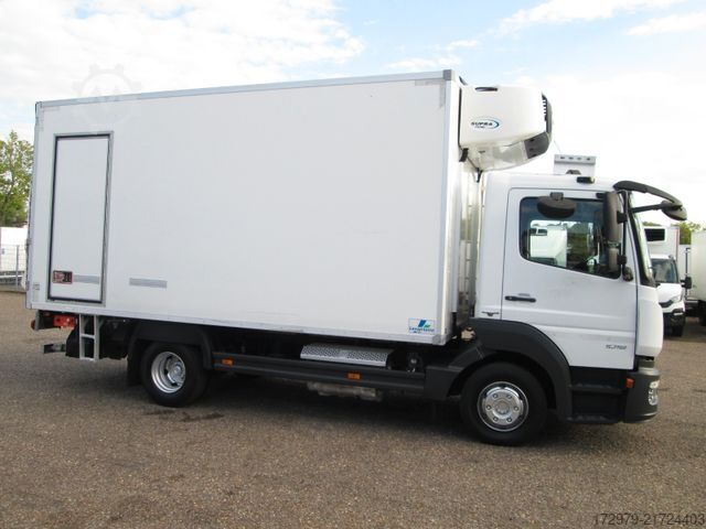 Refrigerated truck MERCEDES-BENZ Atego 1018*2xCarrier Kühlkoffer 4.86m*LBW*Klima*