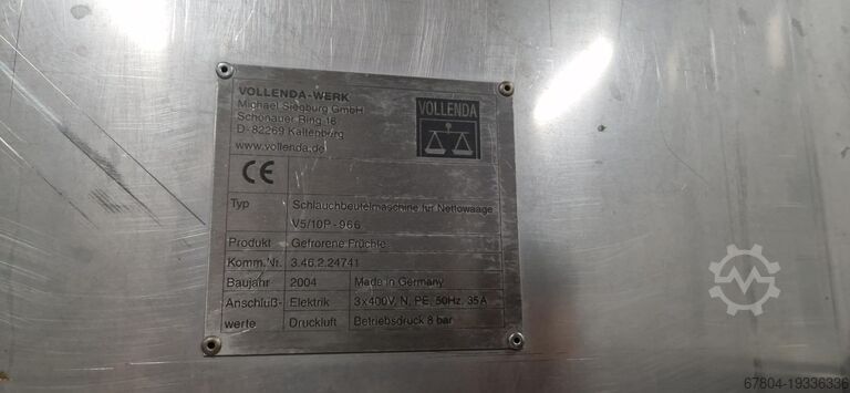 Sorting system for fruit & packaging BEST Laser / Vollenda Waage Sortier- & Schlauchbeutelmaschine