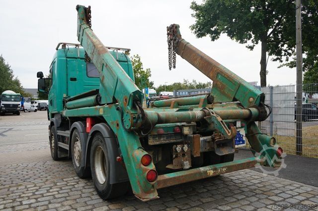 Skip truck SCANIA R420 Absetzer LB6x2  Meiller Lift/Lenk Retarder