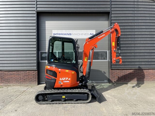 Kubota U27 hi-spec mini excavator NEW €580 LEASE KUBOTA U27 hi-spec minigraver NIEUW €580 LEASE