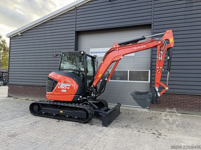 Kubota U50-5 HI SPEC mini excavator NEW, air conditioning, €885 LEASE KUBOTA U50-5 HI SPEC minigraver NIEUW airco €885 LEASE
