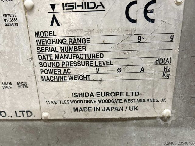 Packing machine Ishida CCW-M-214W-S/30-WP