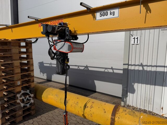 Pillar jib crane 7.5 x 6 m, 500 kg. Konecranes Säulenschwenkkran 7,5 x 6 m. 500 kg.