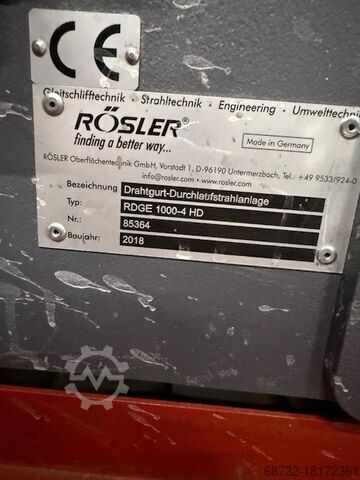 Sandstrahlanlage Rösler RDGE 1000-4 HD