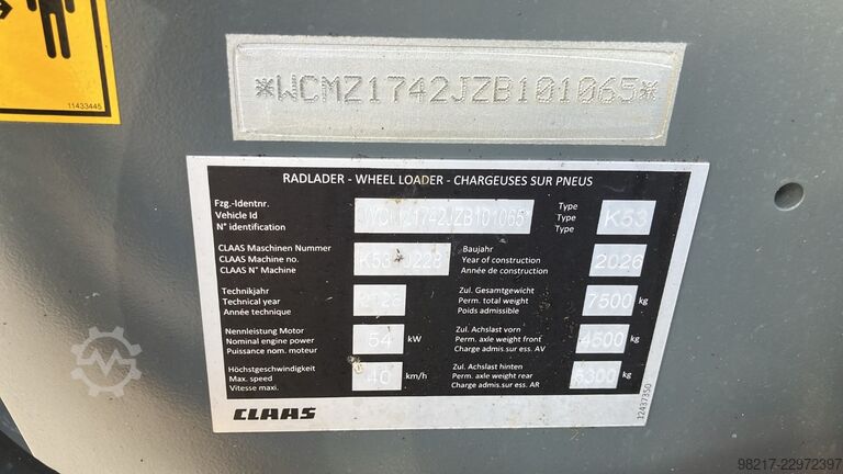 CLAAS Torion 644 Sinus CLAAS Torion 644 Sinus