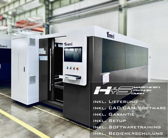 fiber laser cutting machine YAWEI HLB 1530 6KW 