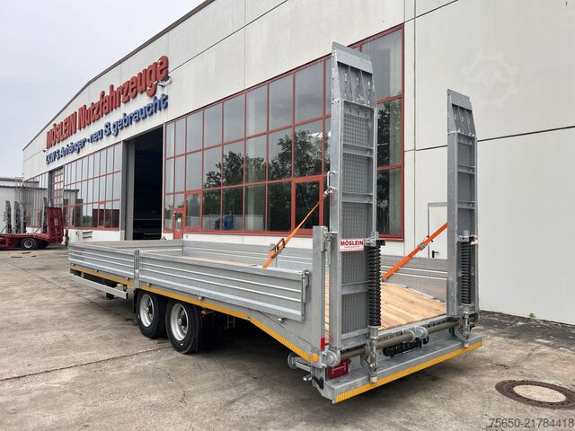Low loader trailer Möslein TTT 11- 7,28  Neuer Tandemtieflader, 7,28 m Ladefläche