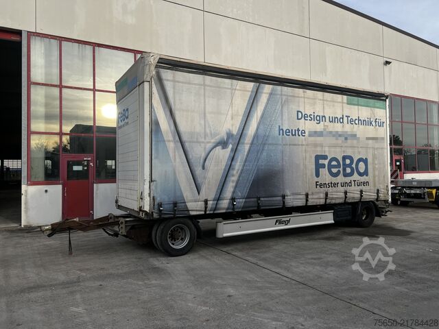 Open trailer with tarp Fliegl ZPS180  2 Achs Jumbo-Planenanhänger