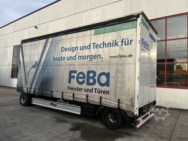 Open trailer with tarp Fliegl ZPS180  2 Achs Jumbo-Planenanhänger