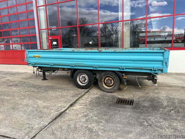 Tipper trailer Humbaur HTK 10 50 24  Tandem Kipper- Tieflader