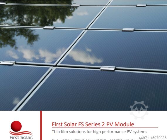 First Solar FS Series 2 PV modules First Solar FS Series FS-275