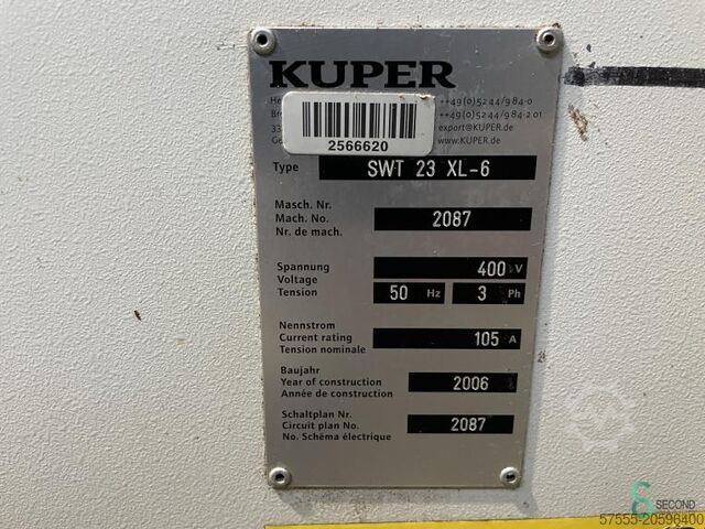 Four sided planers Kuper SWT 23 XL-6 2006 Kuper SWT 23 XL-6