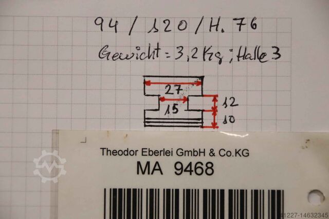 Interchangeable jaws unbekannt Breite 27 mm