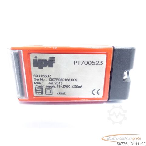 Component IPF ipf PT700523 / 50115802 Laser Sensor SN: 13070501 68 009