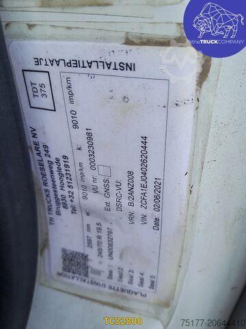 Sliding tarpaulin Iveco EuroCargo 120e25 Euro 5 - ENGINE DAMAGE -
