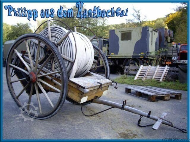 Sonstige Other Feuerwehr Anhanger aus Holz von 1930