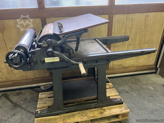 Hand-operated platen press 52 x 68 cm Gietz No.1469/77