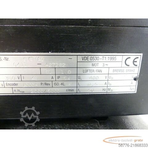 Control unit AMK DH13-120-4-I0F Hauptspindelmotor SN: C707AD -generalüberholt-