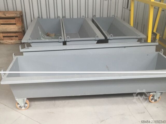 Langer, niedriger Altglasbehälter 1000 kg GMI Cullet Container long low 1000 kg